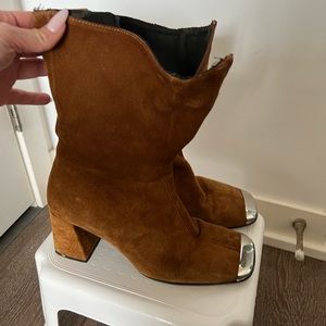 Topshop boots steel cap, size 38/7.5 US